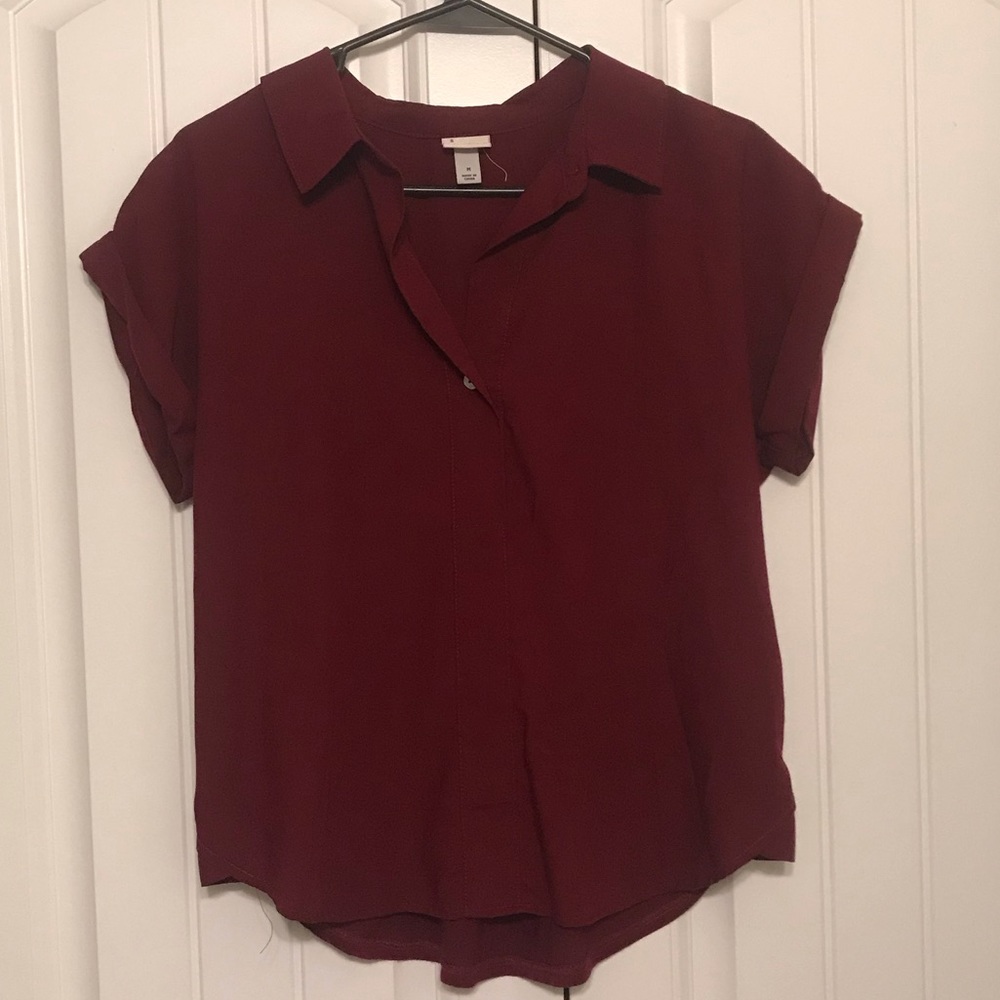 Maroon Blouse